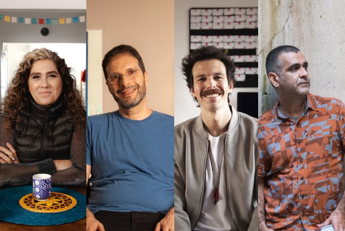 montagem com mestres Navega de roteiro: Anna Muyalert, Carlos Nader, Esmir Filho e Hilton Lacerda