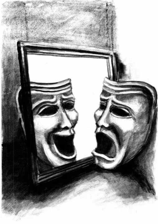 máscaras da comédia e do drama - Anula Grzesiak - wikimedia commons cc